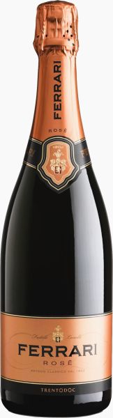 Ferrari Rosé Trento DOC Methodo Classico rebsorten Chardonnay Pinot nero