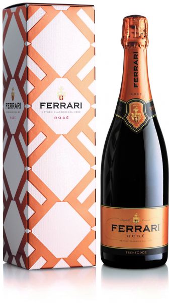 Ferrari Rosé Trento DOC Brut Spumante Metodo Classico Sekt Champagner Italien Trentin